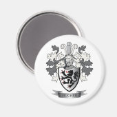Hughes Family Crest Coat of Arms Magneet (Voorkant / Achterkant)