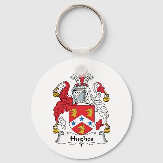 Hughes Family Crest Sleutelhanger (Voorkant)
