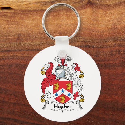 Hughes Family Crest Sleutelhanger (Voorkant)