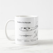 Hughes H-4 Hercules Spruce Goose - Vliegtuigplanne Koffiemok (Links)