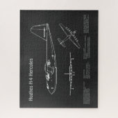 Hughes H-4 Hercules Spruce Goose - Vliegtuigplanne Legpuzzel (Verticaal)