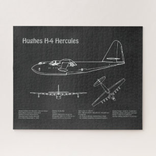 Hughes H-4 Hercules Spruce Goose - Vliegtuigplanne Legpuzzel