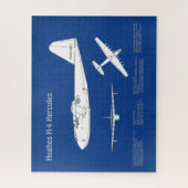 Hughes H-4 Hercules Spruce Goose - Vliegtuigplanne Legpuzzel (Verticaal)