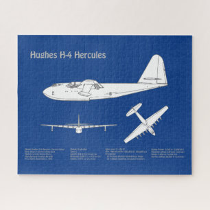 Hughes H-4 Hercules Spruce Goose - Vliegtuigplanne Legpuzzel
