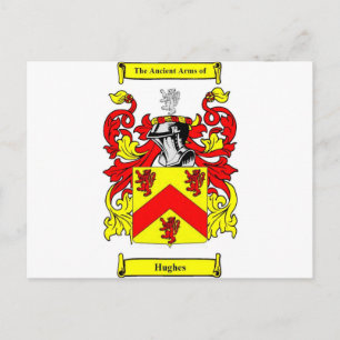 Hughes (Iers) wapenschild Briefkaart
