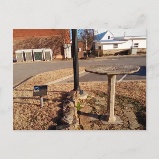 Hughes Memorial Vogelbad: Arkansas Briefkaart (Voorkant)