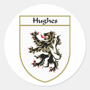 Hughes wapenstilstand ronde sticker