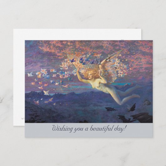 Hughes Wings of the Morning CC1039 Birthday Briefkaart (Voorkant / Achterkant)