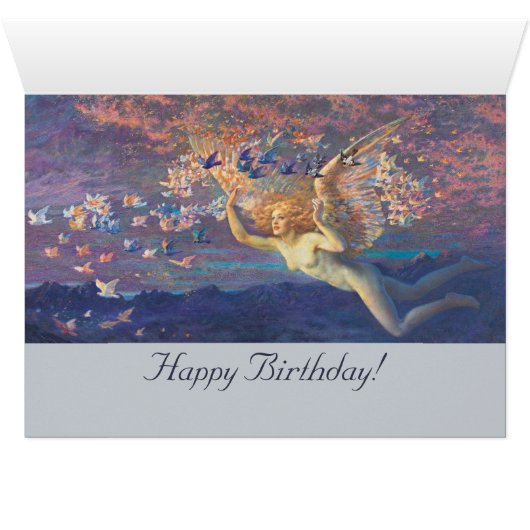 Hughes Wings of the Morning CC1040 Birthday Card (Binenzijde Horizontaal (Onderkant))