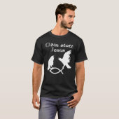Hugin and Munin catch Christian fish - Odin instea T-shirt (Voorkant volledig)