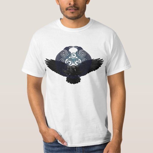 Hugin en Munin, Raven, Odin T-shirt (Voorkant)