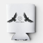 Hugin & Munin | Vegvisir | Odins Raben | schwarz Blikjeskoeler (Achterkant)