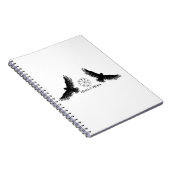 Hugin & Munin | Vegvisir | Odins Raben | schwarz Notitieboek (Rechterzijde)
