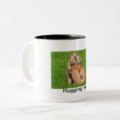 Hugingstijd Tweekleurige Koffiemok (Voorkant links)