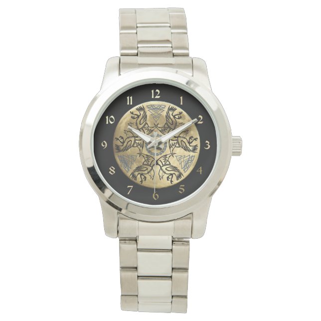 Huginn en Muninn Horloge (Voorkant)