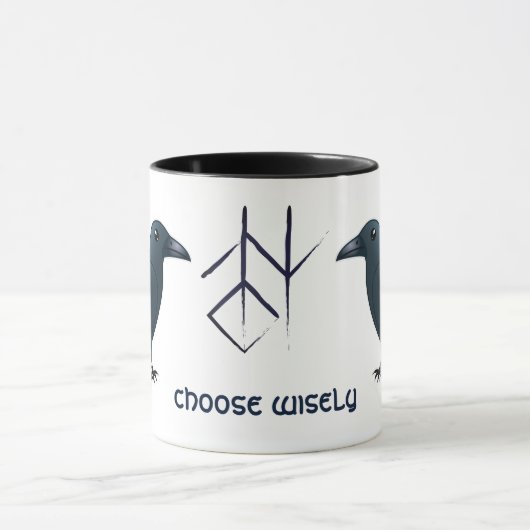 'Huginn & Muninn' wijze Odin's Mok (Midden)