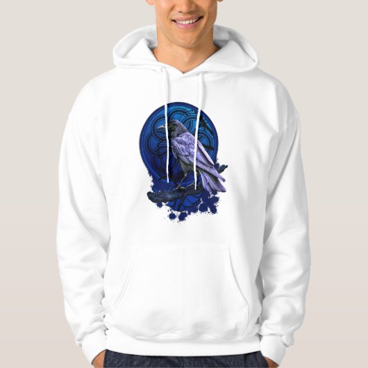 Huginn the Raven Midnight Nordic Tidings Hoodie (Voorkant)