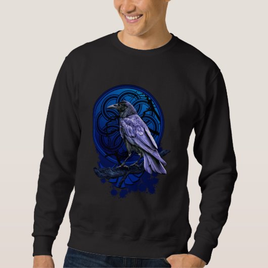 Huginn the Raven Midnight Nordic Tidings Trui (Voorkant)