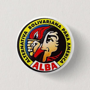 HUGO CHAVEZ BOLIVARIAN SOCIALIST RONDE BUTTON 3,2 CM