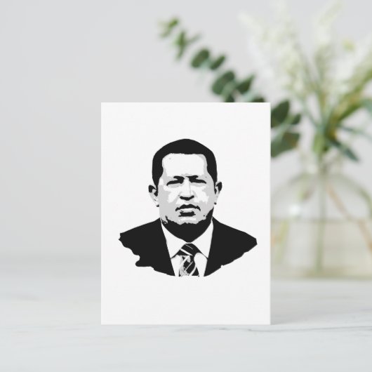 Hugo Chavez Briefkaart (Staand voorkant)