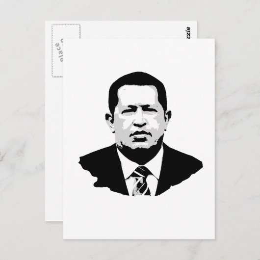 Hugo Chavez Briefkaart (Voorkant / Achterkant)