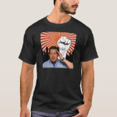 Hugo Chavez - Hugo Salutes style T-shirt (Voorkant)