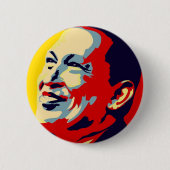 Hugo Chavez - Obama Hope style Ronde Button 5,7 Cm (Voorkant)