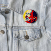 Hugo Chavez - Obama Hope style Ronde Button 5,7 Cm (In situ)