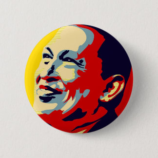 Hugo Chavez - Obama Hope style Ronde Button 5,7 Cm