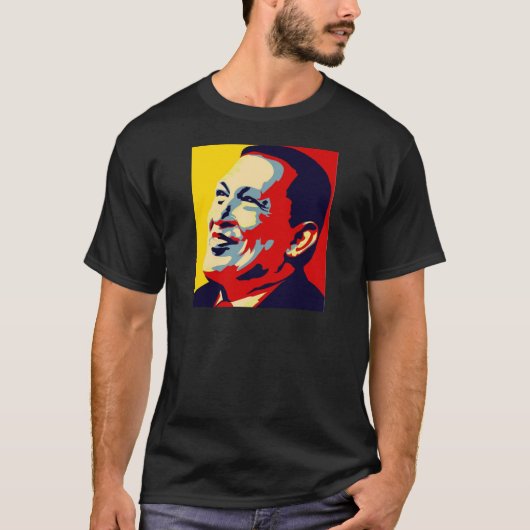 Hugo Chavez - Obama Hope style T-shirt (Voorkant)
