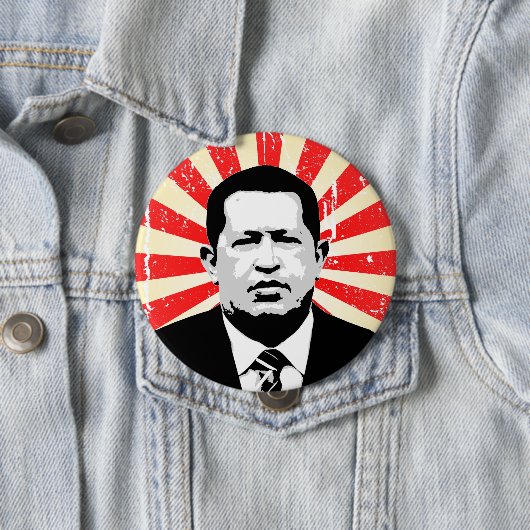 Hugo Chavez Ronde Button 4,0 Cm (In situ)