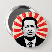 Hugo Chavez Ronde Button 4,0 Cm (Voorkant /achterkant)