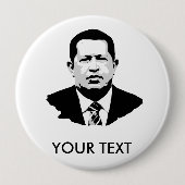 Hugo Chavez Ronde Button 4,0 Cm (Voorkant)