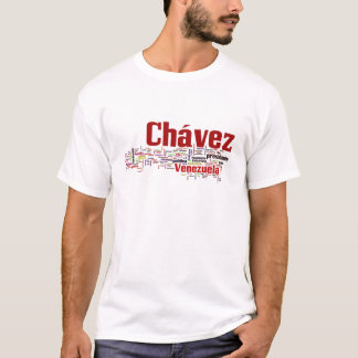 Hugo Chavez - Vele kleurrijke woordstijl T-shirt
