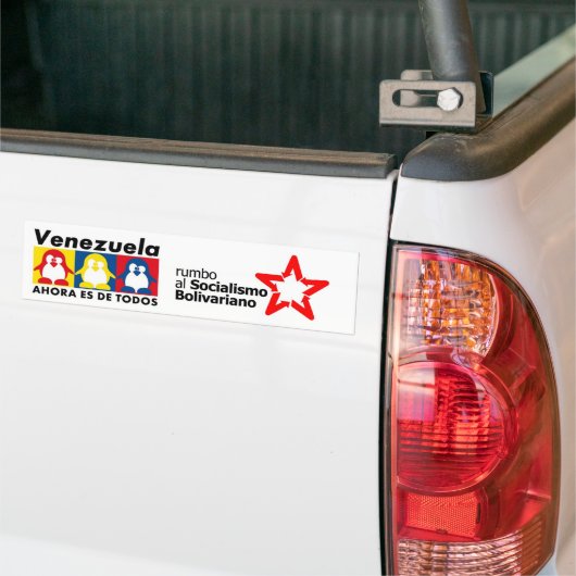 Hugo Chavez Venezuela Bumpersticker (Op Truck)