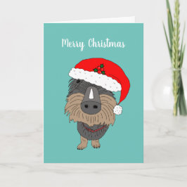 Hugo de worsthond feestdagen kaart