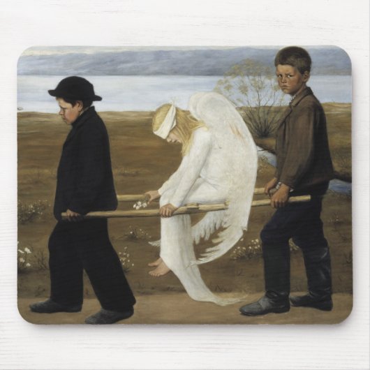 Hugo Simberg - De gewonde Engel Muismat (Voorkant)