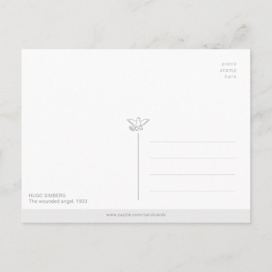 Hugo Simberg The wond angel CC1257 Update Briefkaart (Achterkant)
