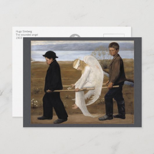 Hugo Simberg Wared Angel CC0021 Briefkaart (Voorkant / Achterkant)