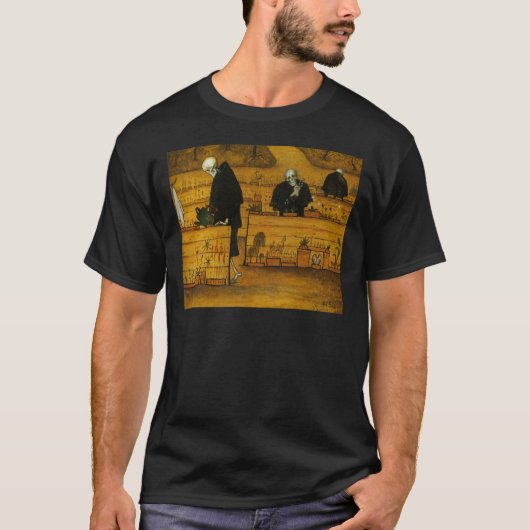 Hugo Simberg's tuin van de dood T-shirt (Voorkant)