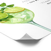 Hugo Spritz Bar Teken Koppels Douche Poster (Hoek)