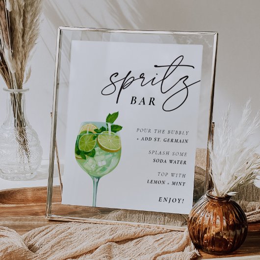 Hugo Spritz Bar Teken Koppels Douche Poster