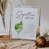 Hugo Spritz Teken Signature Drink Couples Shower Poster