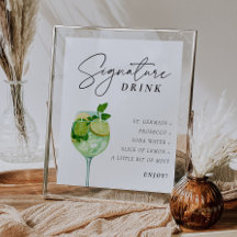 Hugo Spritz Teken Signature Drink Couples Shower
