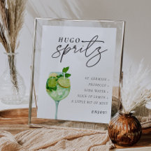 Hugo Spritz Teken Signature Drink Couples Shower