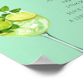 Hugo Spritz Teken Signature Drink Couples Shower Poster (Hoek)