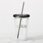 Hugo Tennis Acryl Drinkbeker (Achterkant)