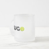 Hugo Tennis Matglas Koffiemok (Voorkant links)