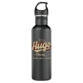 Hugo Thans Naam Water Fles (Voorkant)