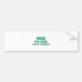 Hugs $10 per stuk - College is duur Bumpersticker (Voorkant)